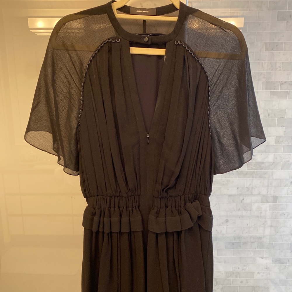 Isabel Marant pleated silk dress